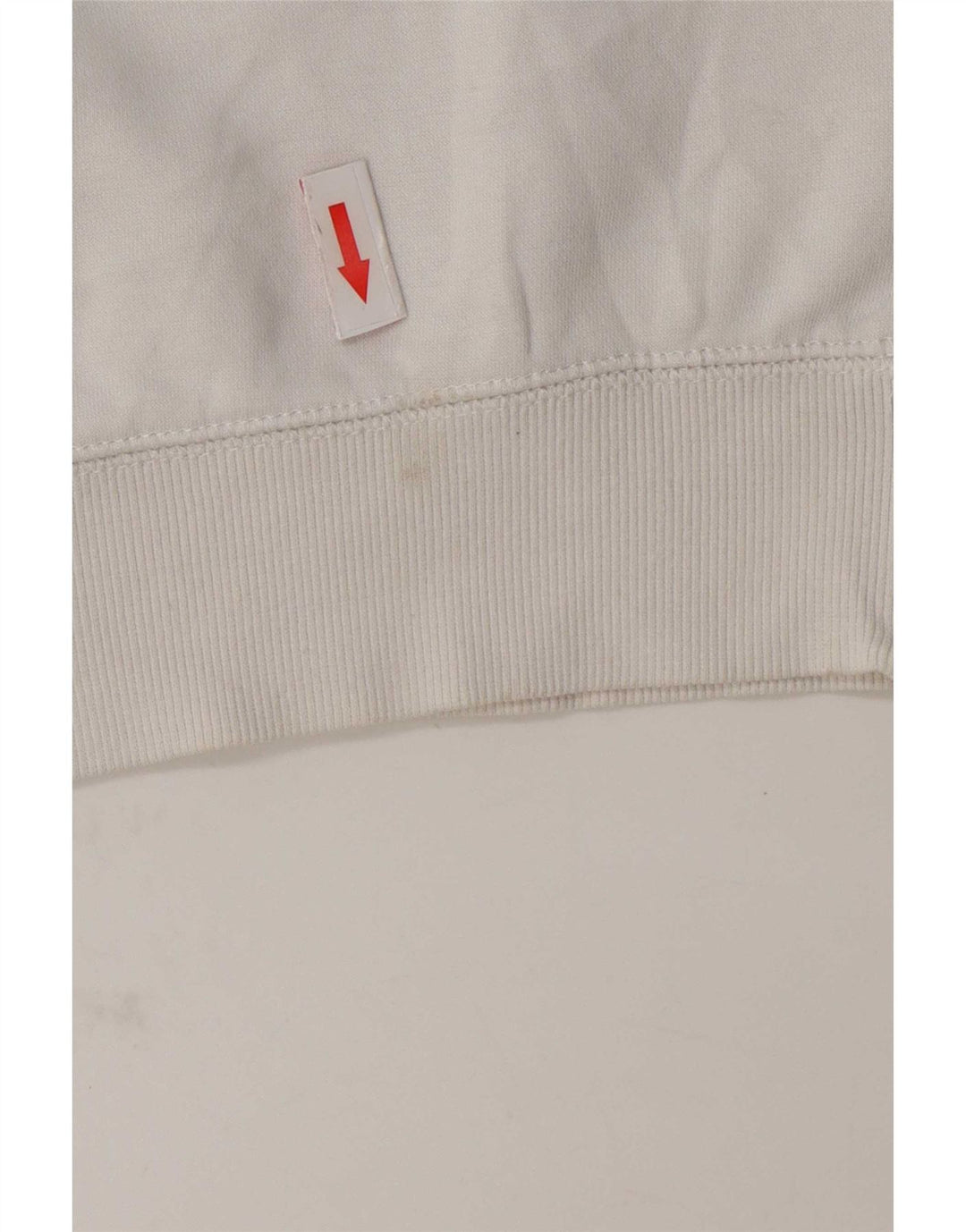 Champion Mens Graphic Sweatshirt Jumper Small White Cotton