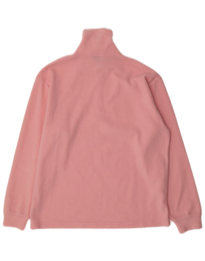 INVICTA Womens Zip Neck Fleece Jumper UK 16 Large Pink Polyester