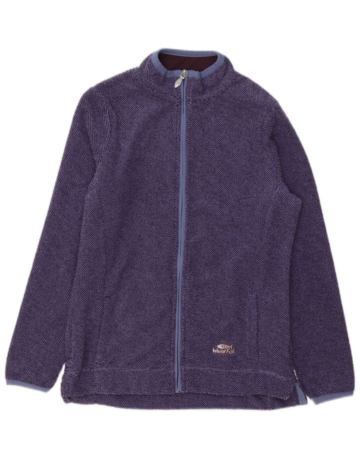 WEIRD FISH Womens Oversized Tracksuit Top Jacket UK 10 Small  Purple