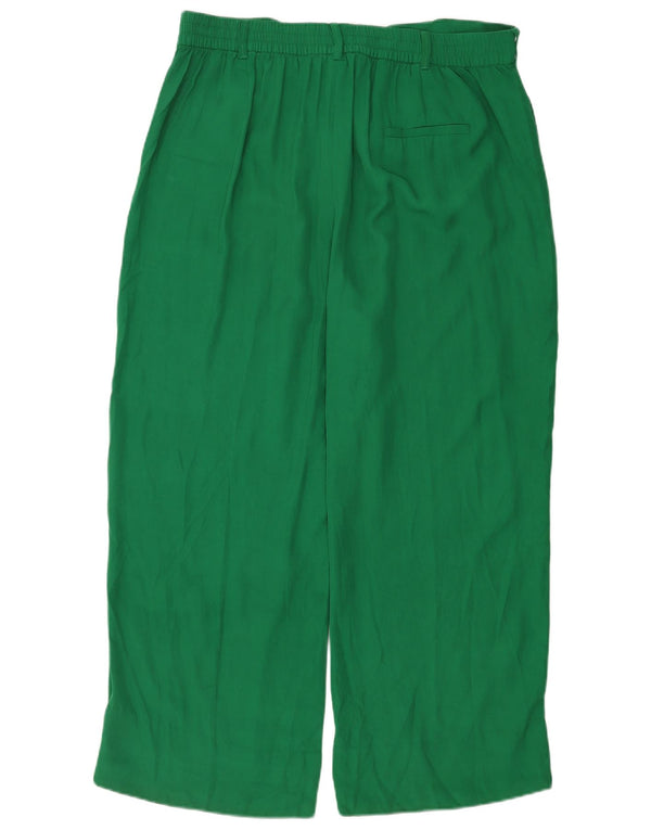 Pantaloni chino a gamba larga da donna Zara 2XL W34 L28 Verdi