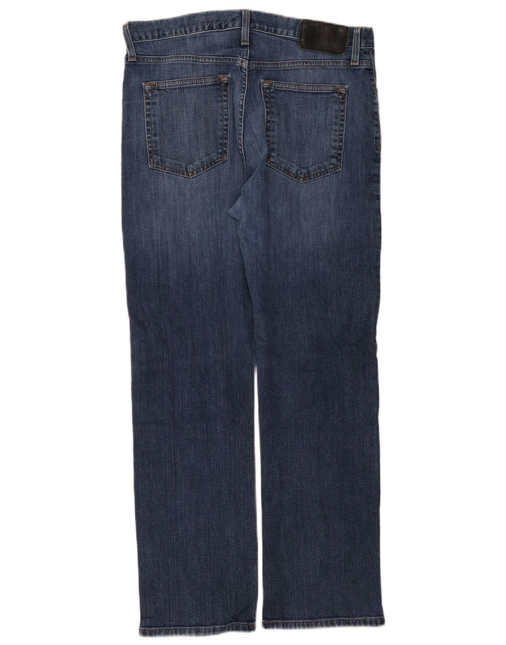 EDDIE BAUER Mens Straight Jeans W34 L30 Blue Cotton