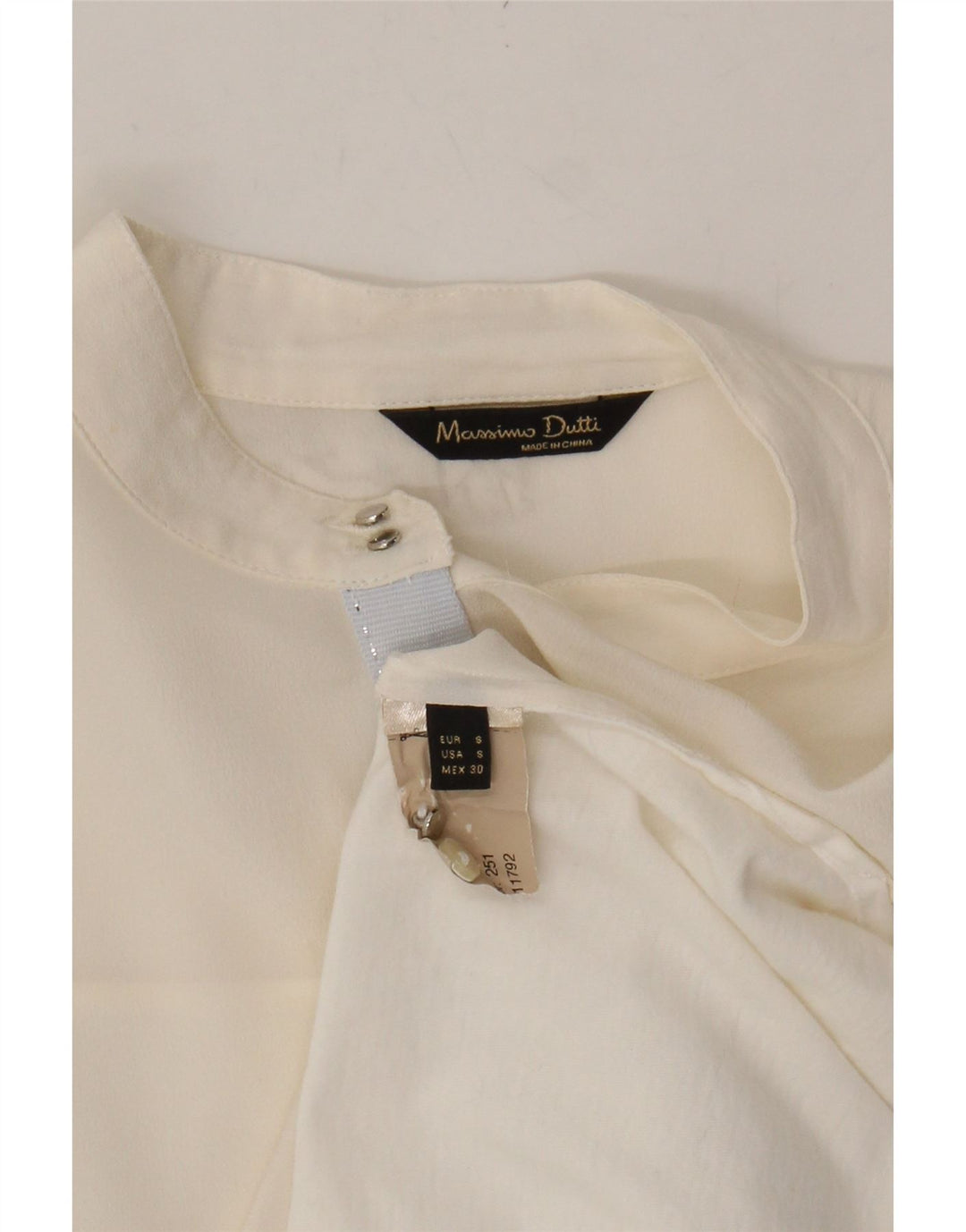 MASSIMO DUTTI Womens Sleeveless Blouse Top UK 10 Small White Vintage Massimo Dutti and Second-Hand Massimo Dutti from Messina Hembry 