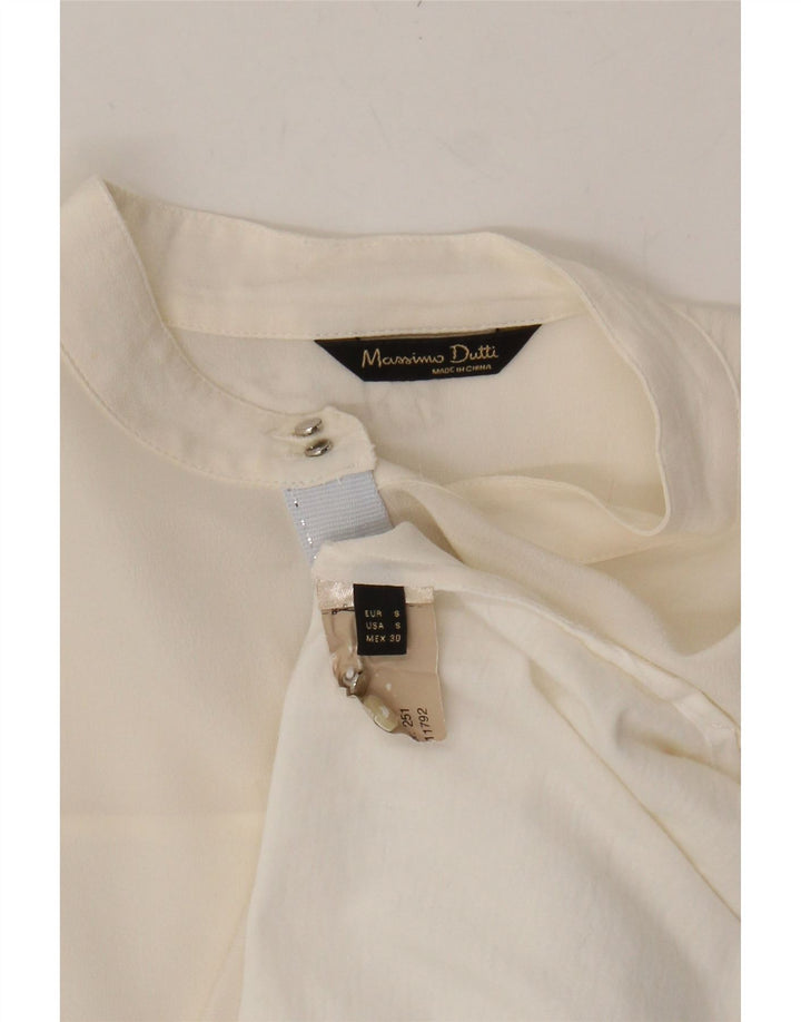MASSIMO DUTTI Womens Sleeveless Blouse Top UK 10 Small White Vintage Massimo Dutti and Second-Hand Massimo Dutti from Messina Hembry 