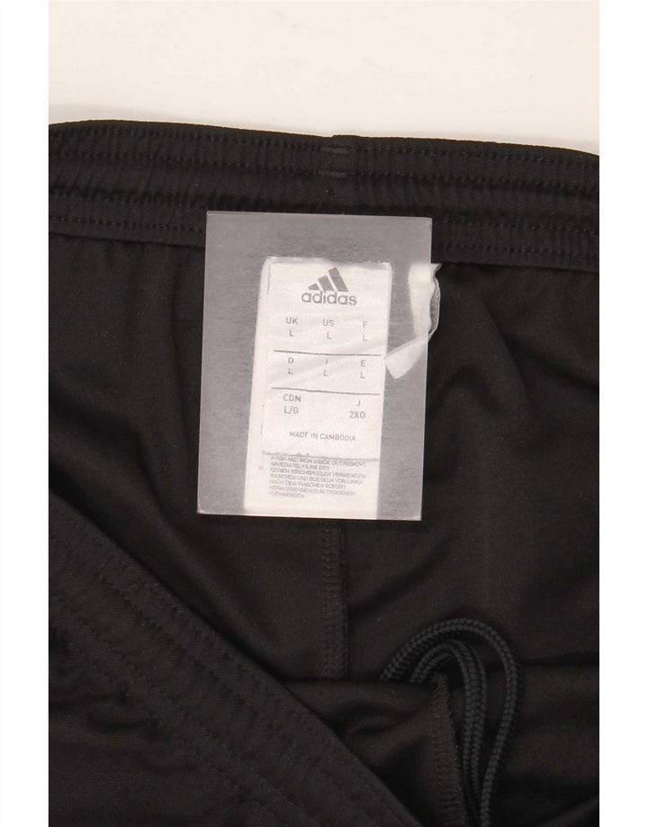 Pantaloncini sportivi Adidas Climalite da uomo grandi in poliestere nero