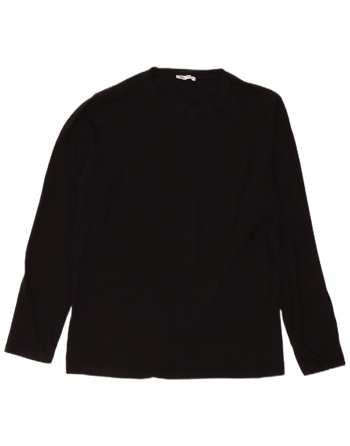 Zara Mens Top Long Sleeve XL Black