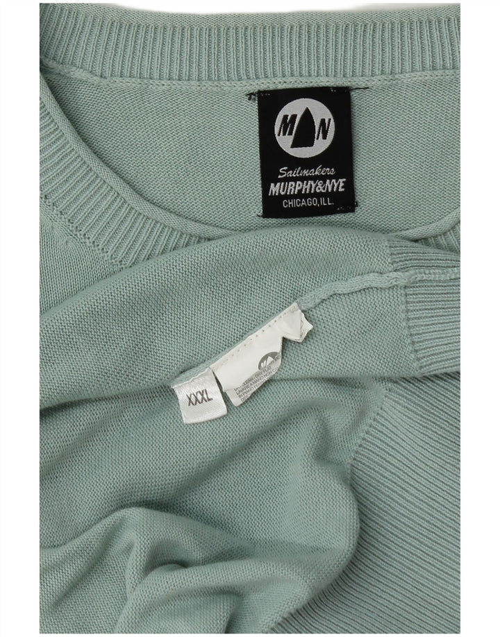 Maglione maglione girocollo da uomo MURPHY & NYE 3XL turchese