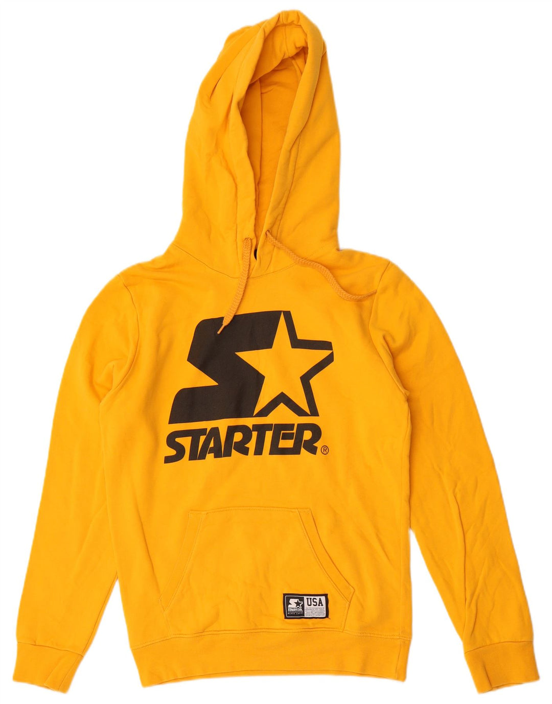 Maglione con cappuccio grafico da uomo Starter piccolo giallo
