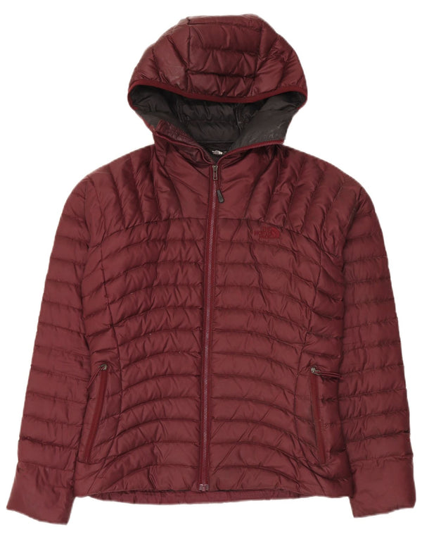 The North Face γυναικείο μπουφάν με κουκούλα με επένδυση UK 10 Small Burgundy Nylon