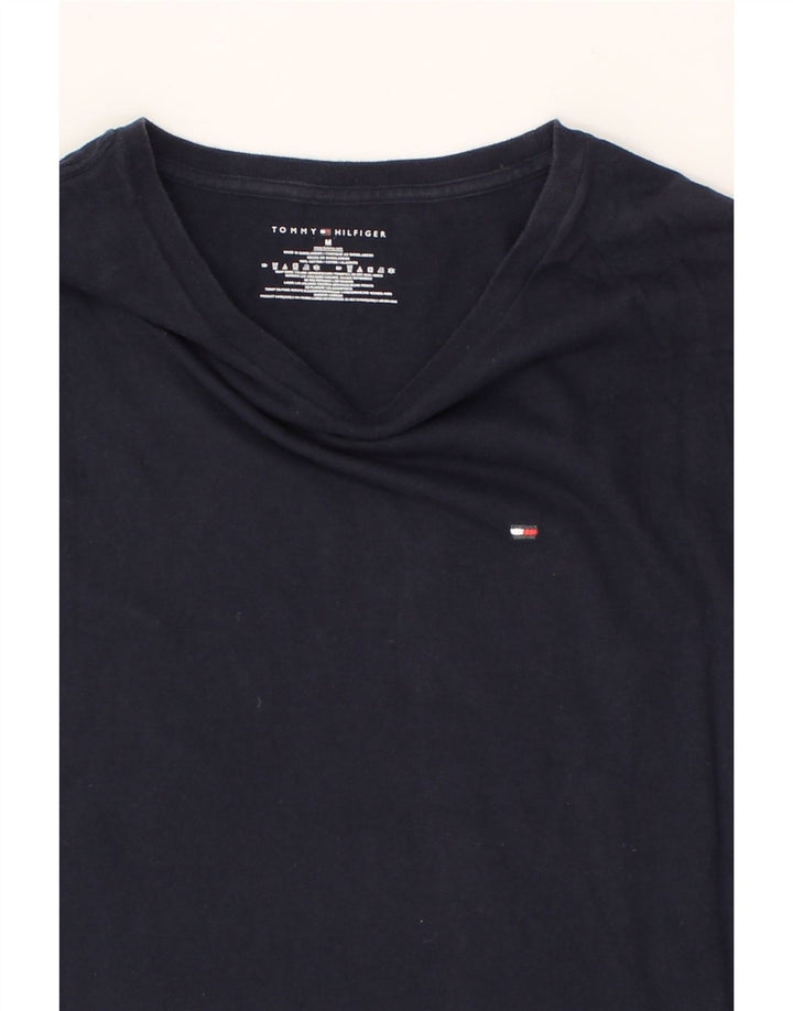 TOMMY HILFIGER Mens T-Shirt Top Medium Navy Blue Cotton Vintage Tommy Hilfiger and Second-Hand Tommy Hilfiger from Messina Hembry 