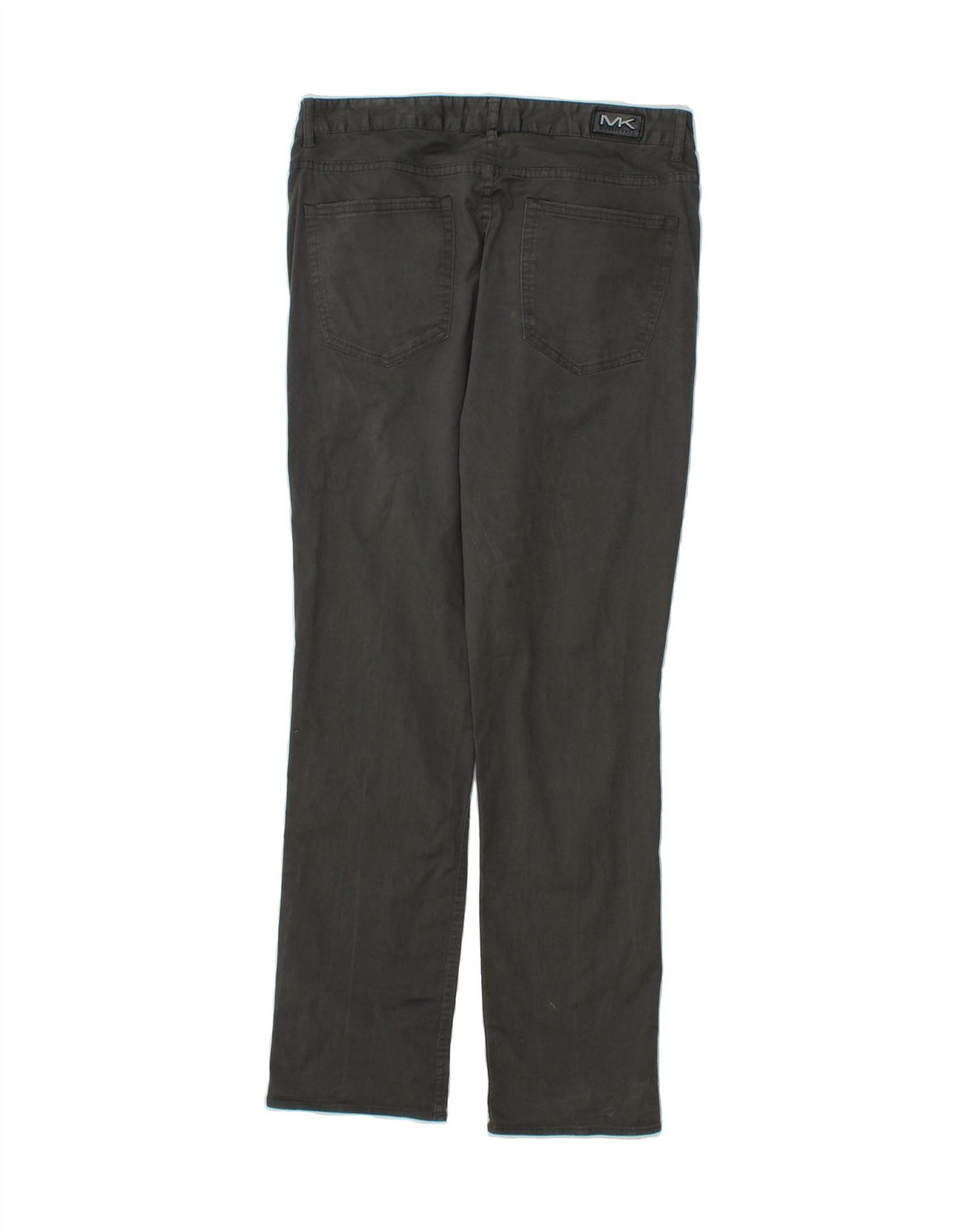 MICHAEL KORS Womens Straight Casual Trousers W32 L32 Grey Cotton Vintage Michael Kors and Second-Hand Michael Kors from Messina Hembry 