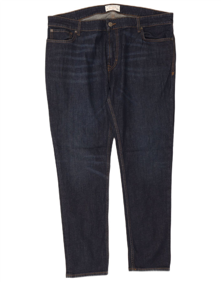 Fat Face Mens Slim Jeans W42 L29 Navy Blue Cotton