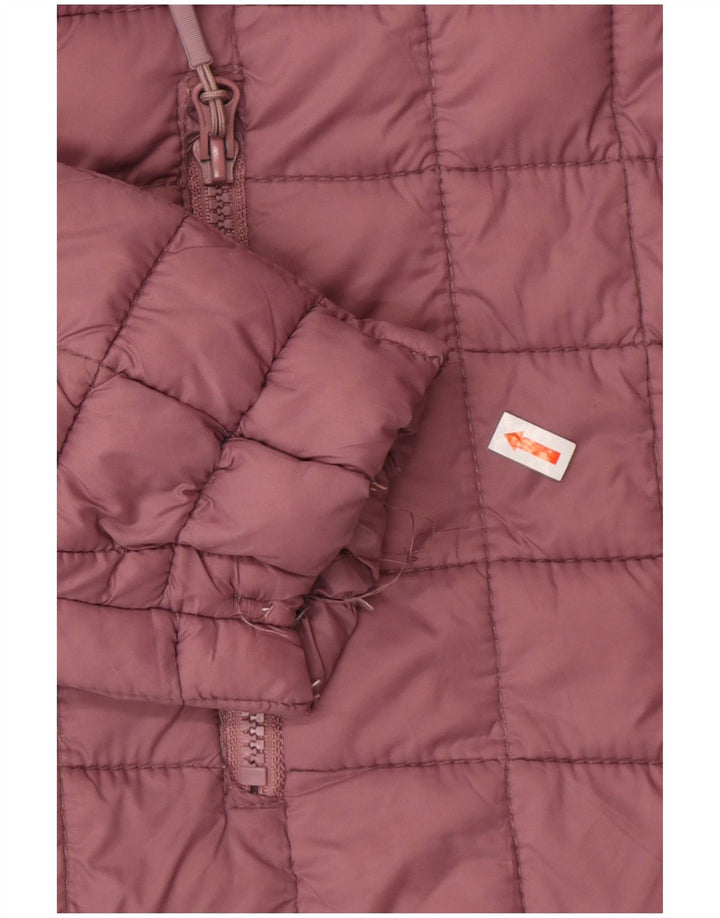 Reebok Womens Padded Jacket UK 14 Medium Maroon Polyester