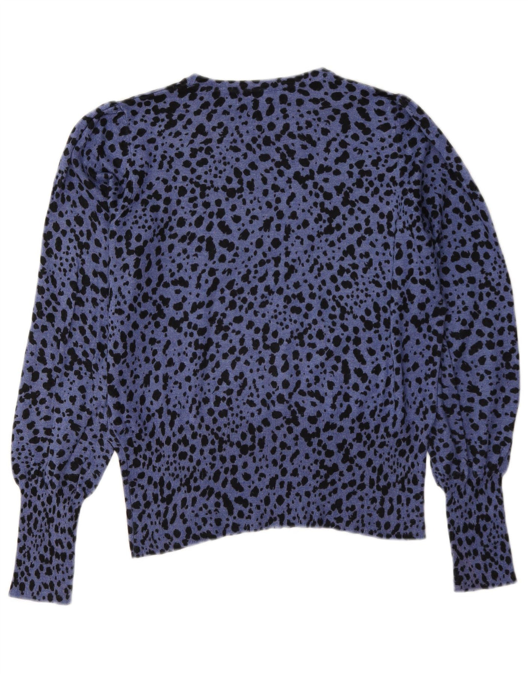 Marks & Spencer Dame Boat Neck Jumper Sweater UK 12 Medium Blue