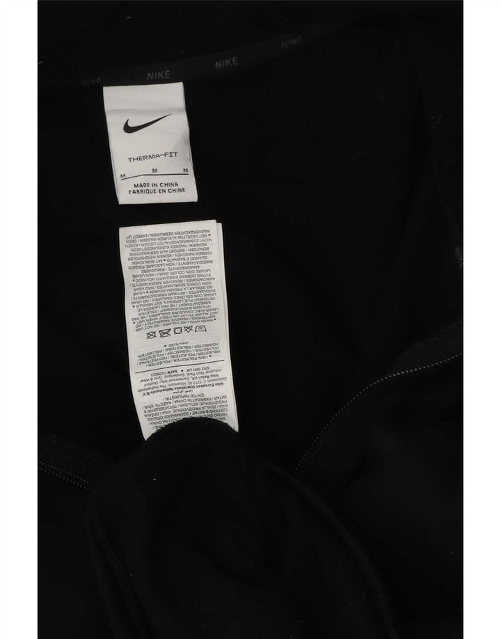 Nike Mens Therma-Fit Zip Hoodie Sweater Medium Black Polyester