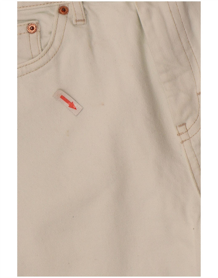 TOPSHOP Womens Crop Straight Jeans W30 L25 White