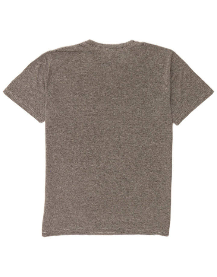 Mountain Warehouse Mens Graphic T-Shirt Top Medium Grey Flecked Cotton