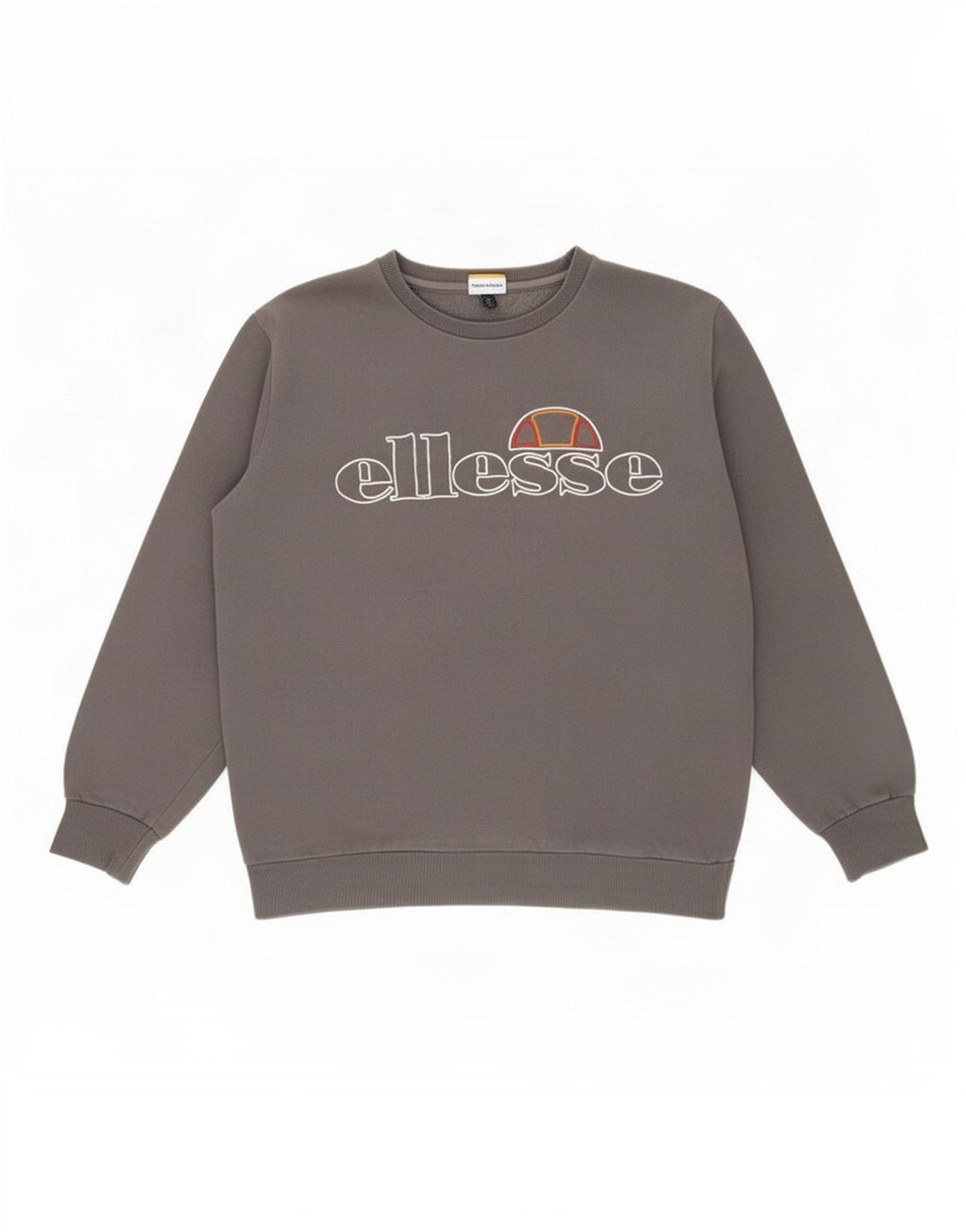 Felpa grafica da uomo Ellesse, maglione grande, cotone grigio