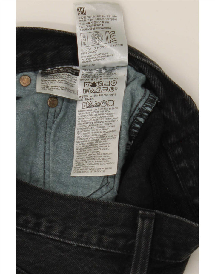 Levi's Womens 501 Denim Shorts W27 Small Black Cotton