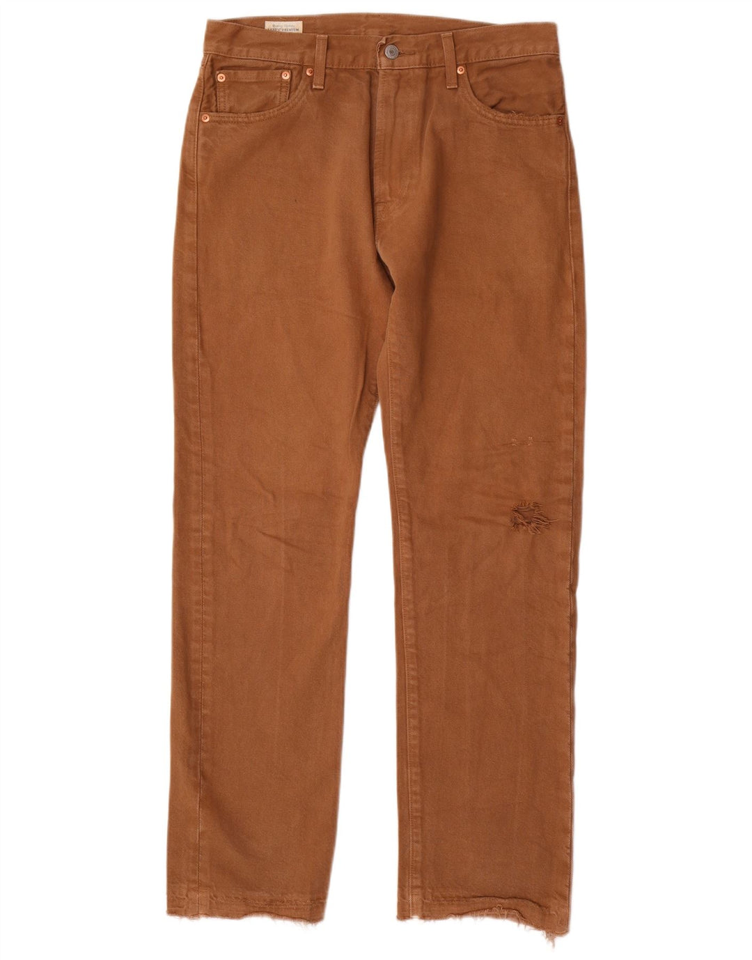 Levi's Mens 551 Straight Jeans W30 L32 Brown Cotton