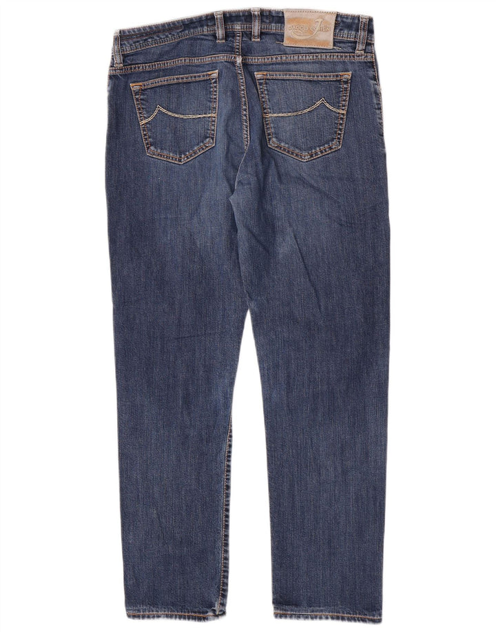 Jacob Cohen Mens Handmade Slim Jeans W35 L29 Blue Cotton