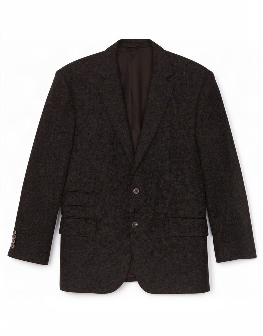 Jachetă Blazer pentru bărbați Lanificio Di Pray, cu 2 nasturi, UK 42 XL, gri Herringbone