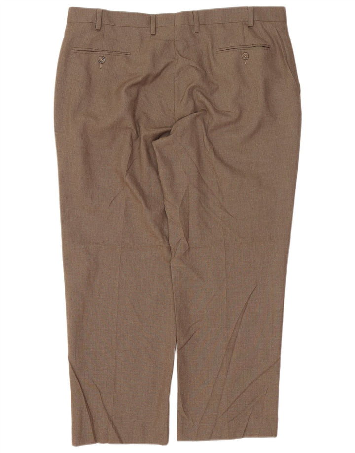 Pantaloni drepți Izod pentru bărbați L40 L29 Poliester maro
