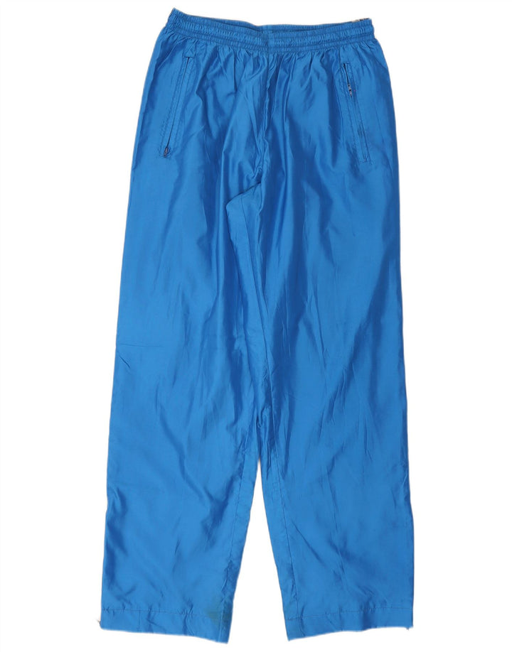Pantaloni da tuta grafica da uomo Asics in poliestere color block blu medio