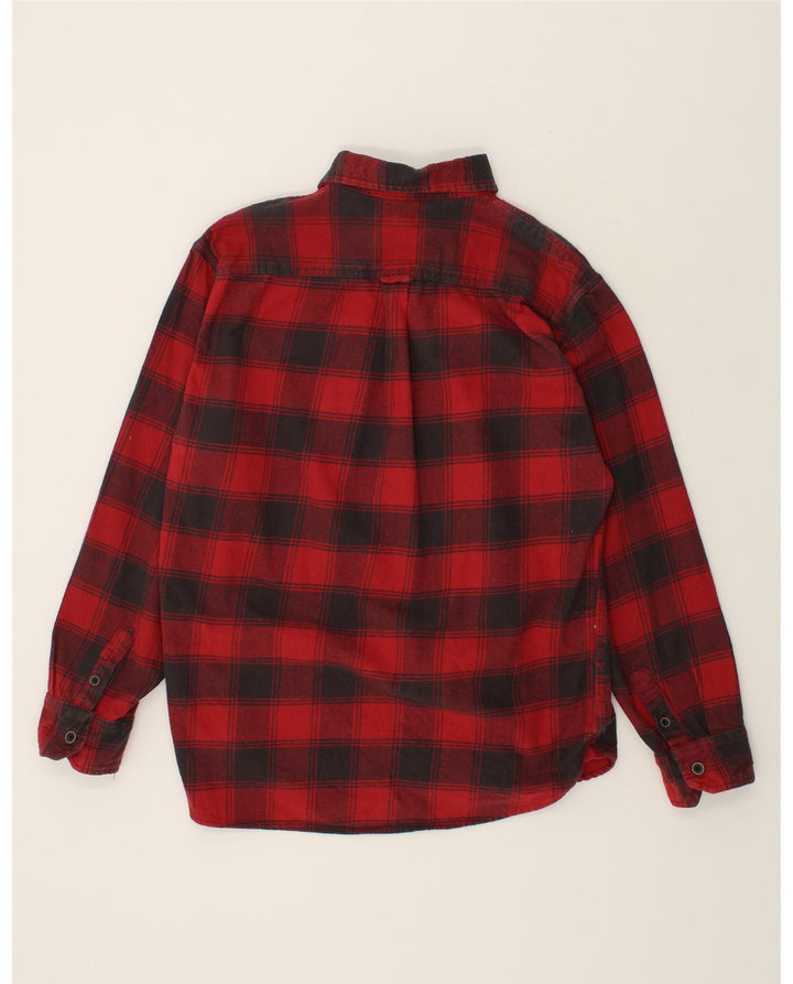 VINTAGE Mens Shirt XL Red Check Cotton Vintage Vintage and Second-Hand Vintage from Messina Hembry 