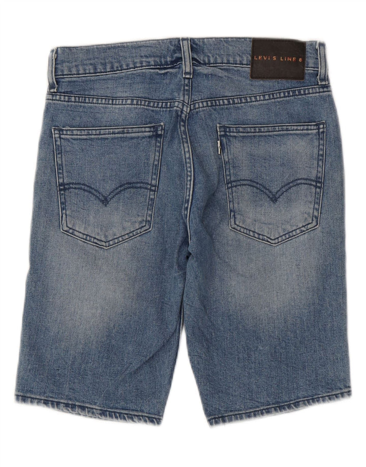 Levi's Womens Line 8 denimshorts W28 Medium Blue Bomuld