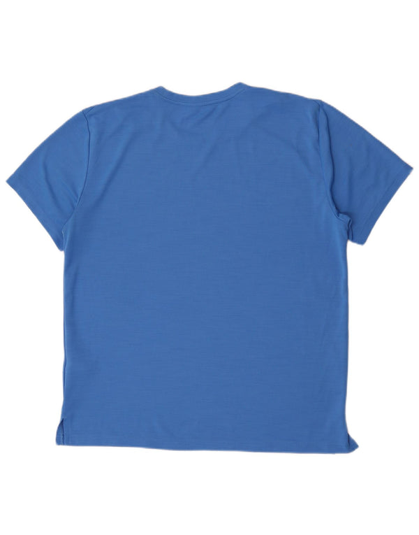 Nike Mens Short Sleeve Standard Fit Graphic T-Shirt Top Large Blue