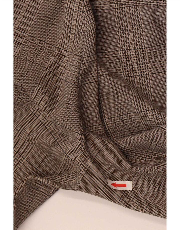 Zara Womens Slim Chino Trousers Small W26 L25 Grey Check