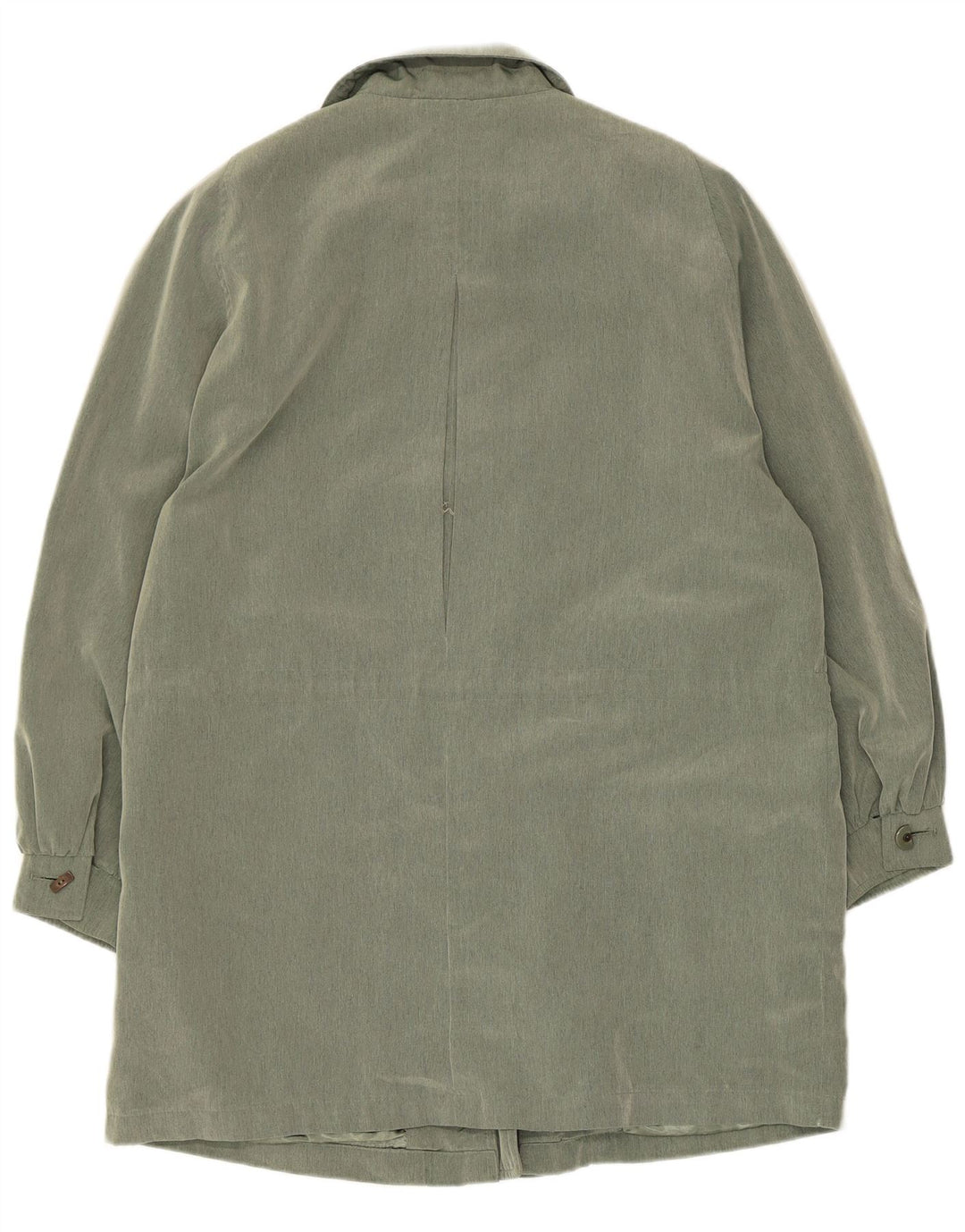 Cappotto da donna vintage UK 14 grande poliestere verde