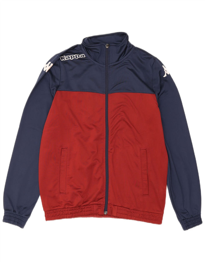 Kappa Herre grafisk træningsdragt Topjakke Lille Burgundy Colourblock