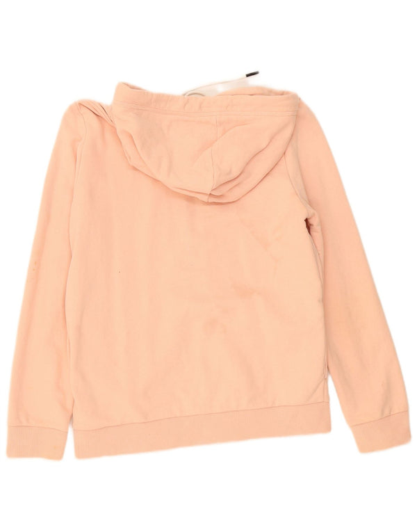 Superdry Womens Zip Hoodie Sweater UK 10 Small Pink Cotton