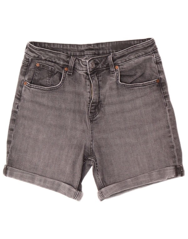 Marks & Spencer Γυναικείο τζιν σορτς UK 12 Medium W30 μαύρο βαμβακερό