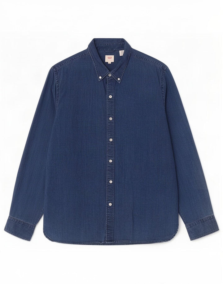 Levi's Mens Denim Shirt 2XL Blue Cotton