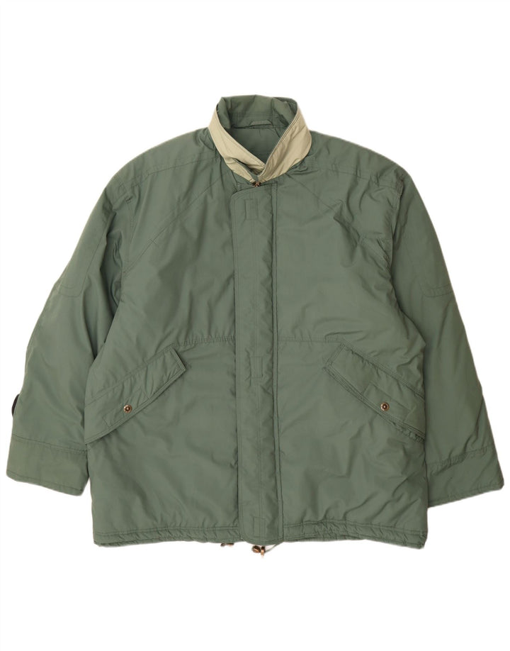 Vintage Mens Padded Jacket UK 42 XL Green