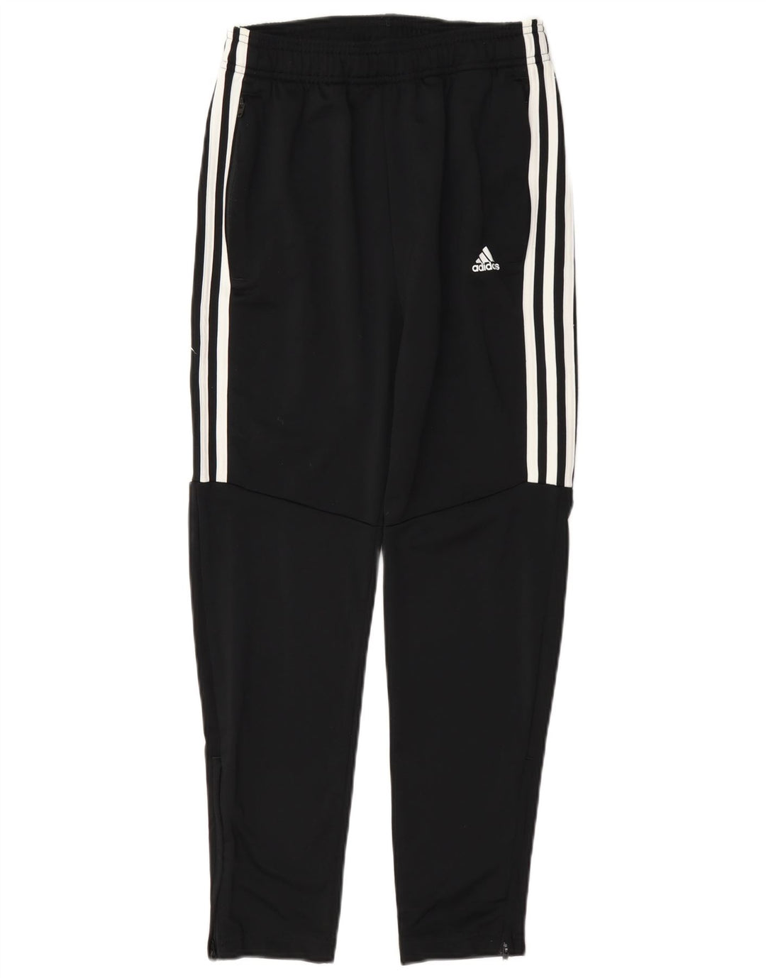 Adidas Boys Climalite Tracksuit Trousers 11-12 Years Black Polyester