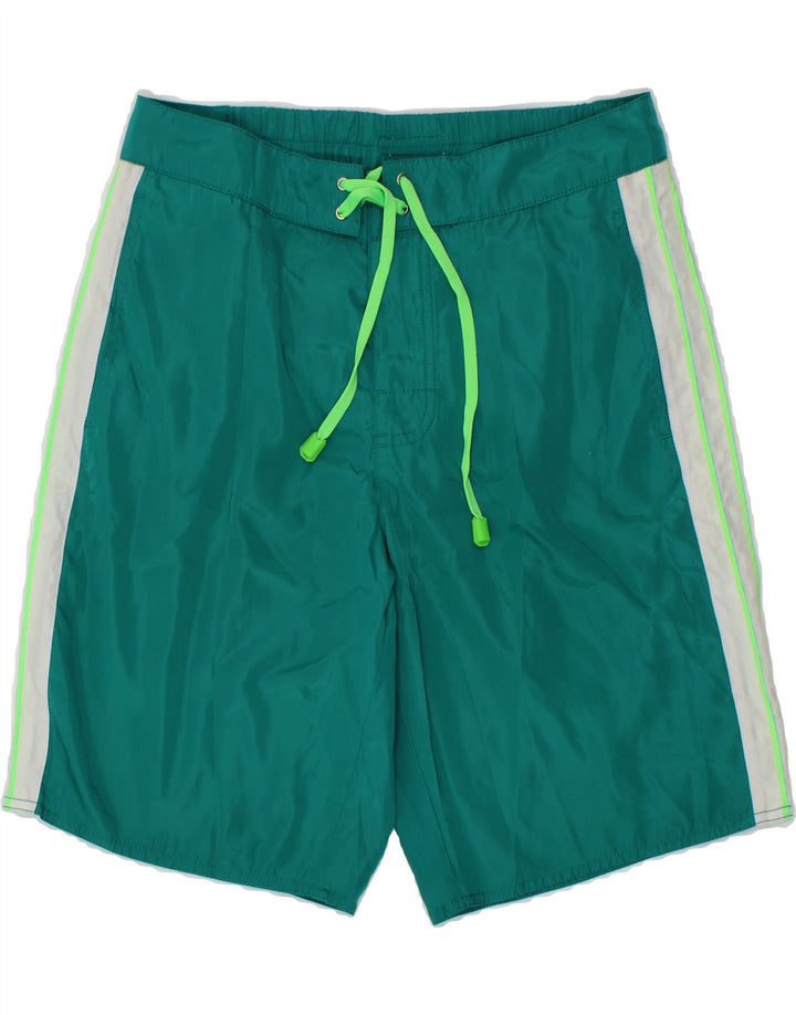 COAST Mens Swimming Shorts Medium  Green Colourblock Vintage Coast and Second-Hand Coast from Messina Hembry 