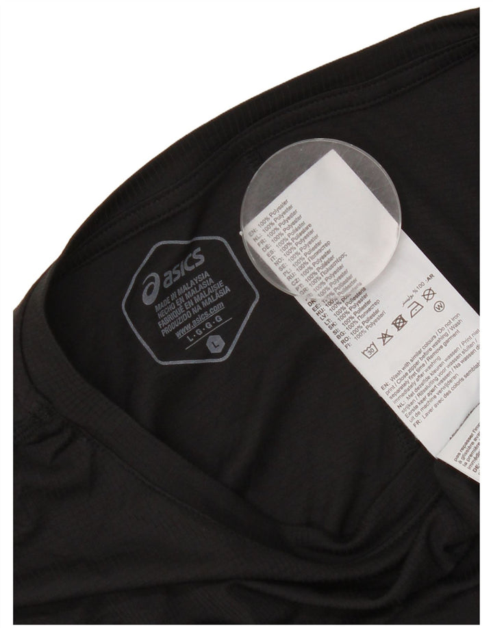 Asics Herren T-Shirt Top Large Schwarz Polyester