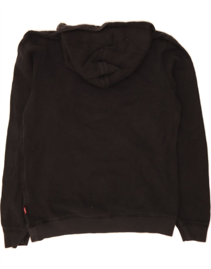 LEVI'S Boys Graphic Hoodie Jumper 15-16 Years Black Cotton Vintage Levi's and Second-Hand Levi's from Messina Hembry 