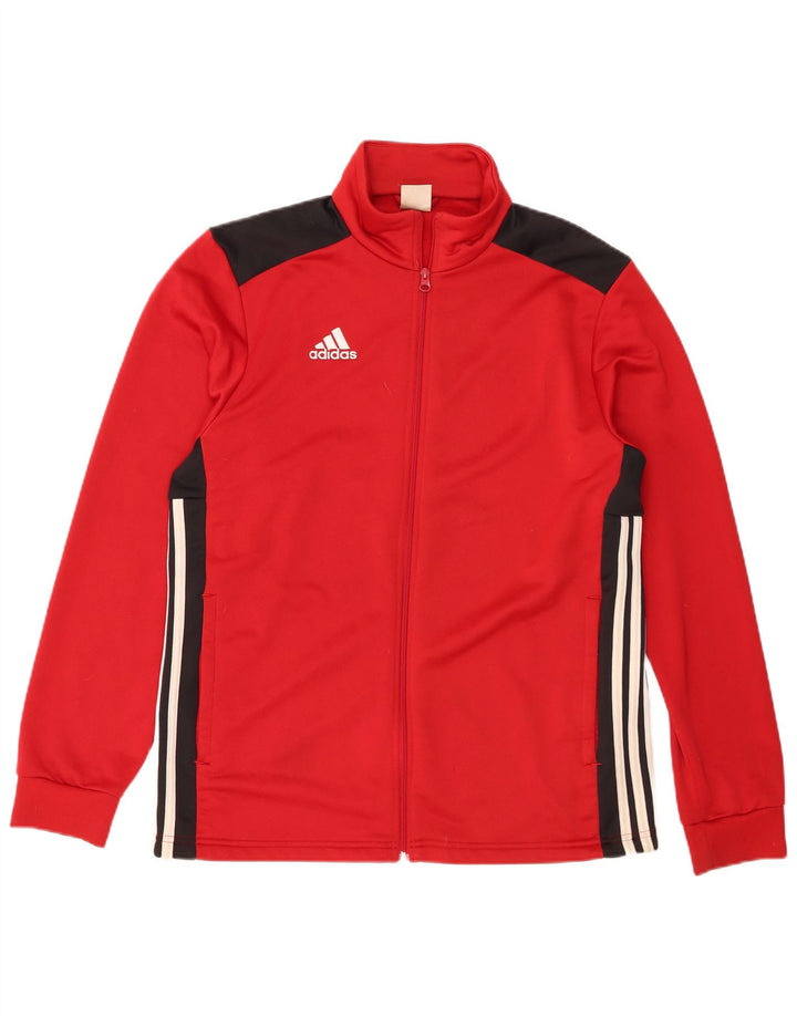 Adidas Veste de survêtement pour homme Large Rouge Colorblock Polyester