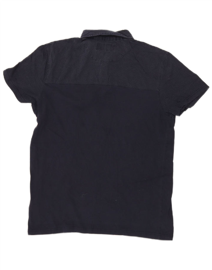 Ted Baker Polo para hombre talla 3 mediano azul marino