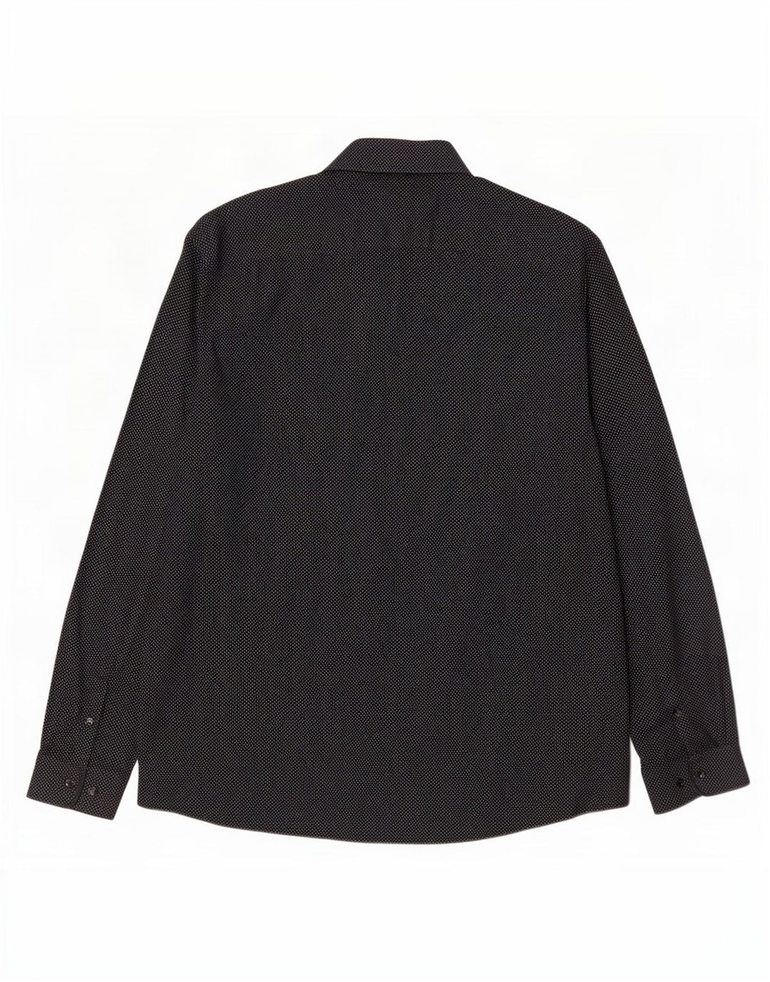 Angelo Litrico Mens Shirt Size 45/46 2XL Black Spotted Cotton