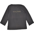 MARINA YACHTING Womens 3/4 Sleeve Graphic T-Shirt Top UK 16 Large Black | Vintage Marina Yachting | Thrift | Second-Hand Marina Yachting | Used Clothing | Messina Hembry 