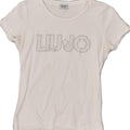 LIU JO Girls Milano Graphic T-Shirt Top 13-14 Years White | Vintage Liu Jo | Thrift | Second-Hand Liu Jo | Used Clothing | Messina Hembry 