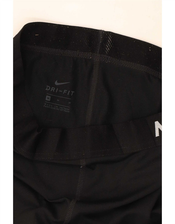 Nike Womens Dri Fit Graphic Leggings UK 12 Medium  Black