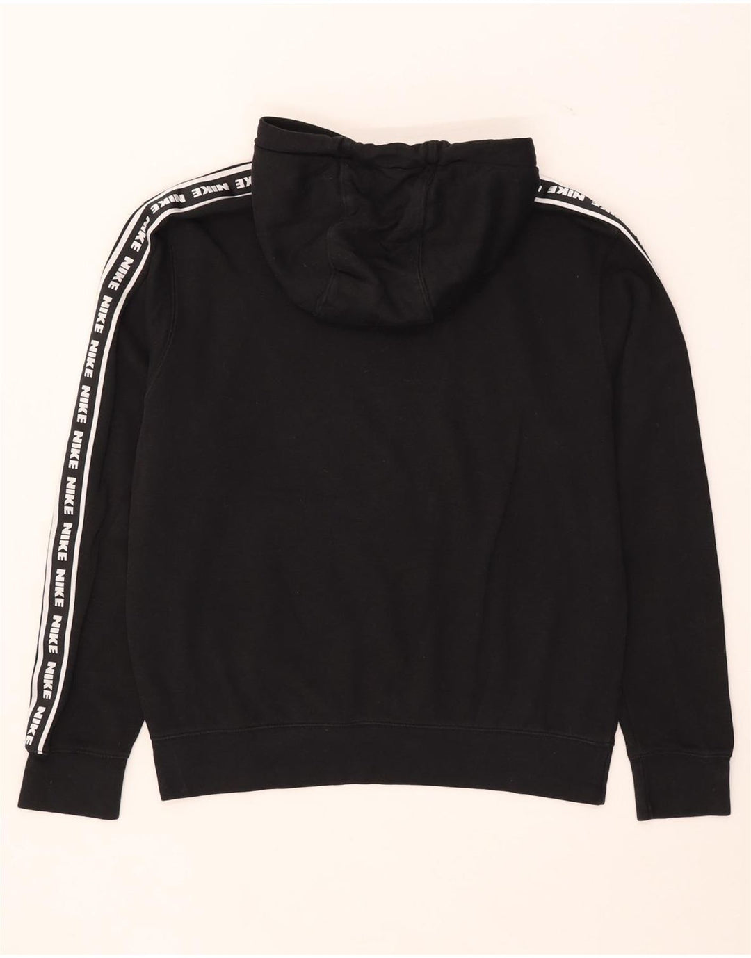 Nike Mens Graphic Hoodie Jumper Medium Black Cotton