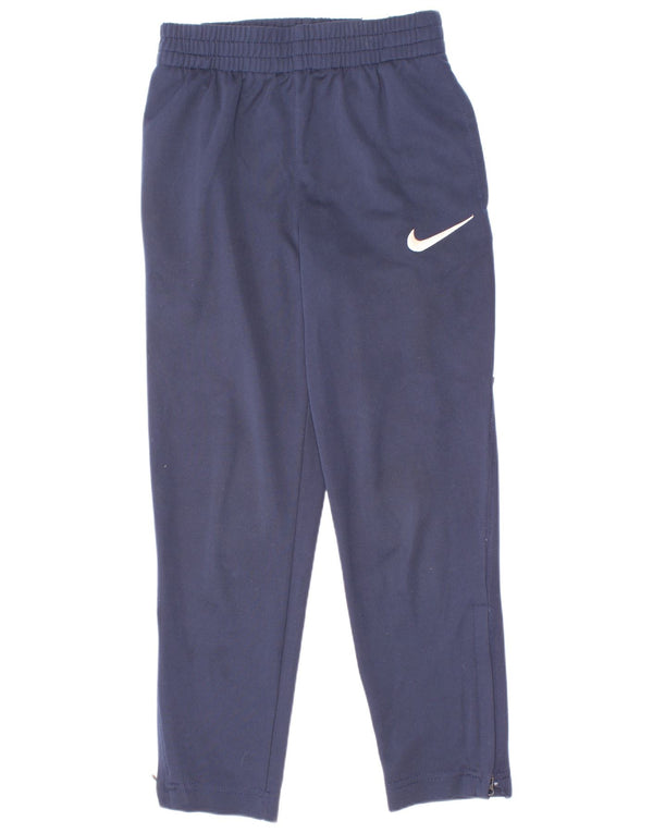 Nike Boys træningsdragt bukser 6-7 år Large Navy Blue Colourblock