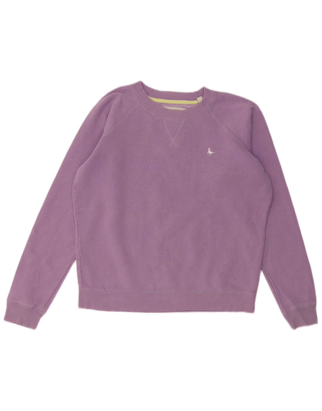 JACK WILLS Womens Crop Oversized Sweatshirt Jumper UK 8 Small Purple